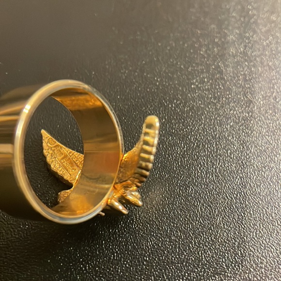 Ann Hand Gold Eagle Ring Size 10 - Picture 8 of 12